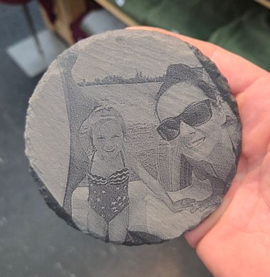 4" Square Slate Coaster