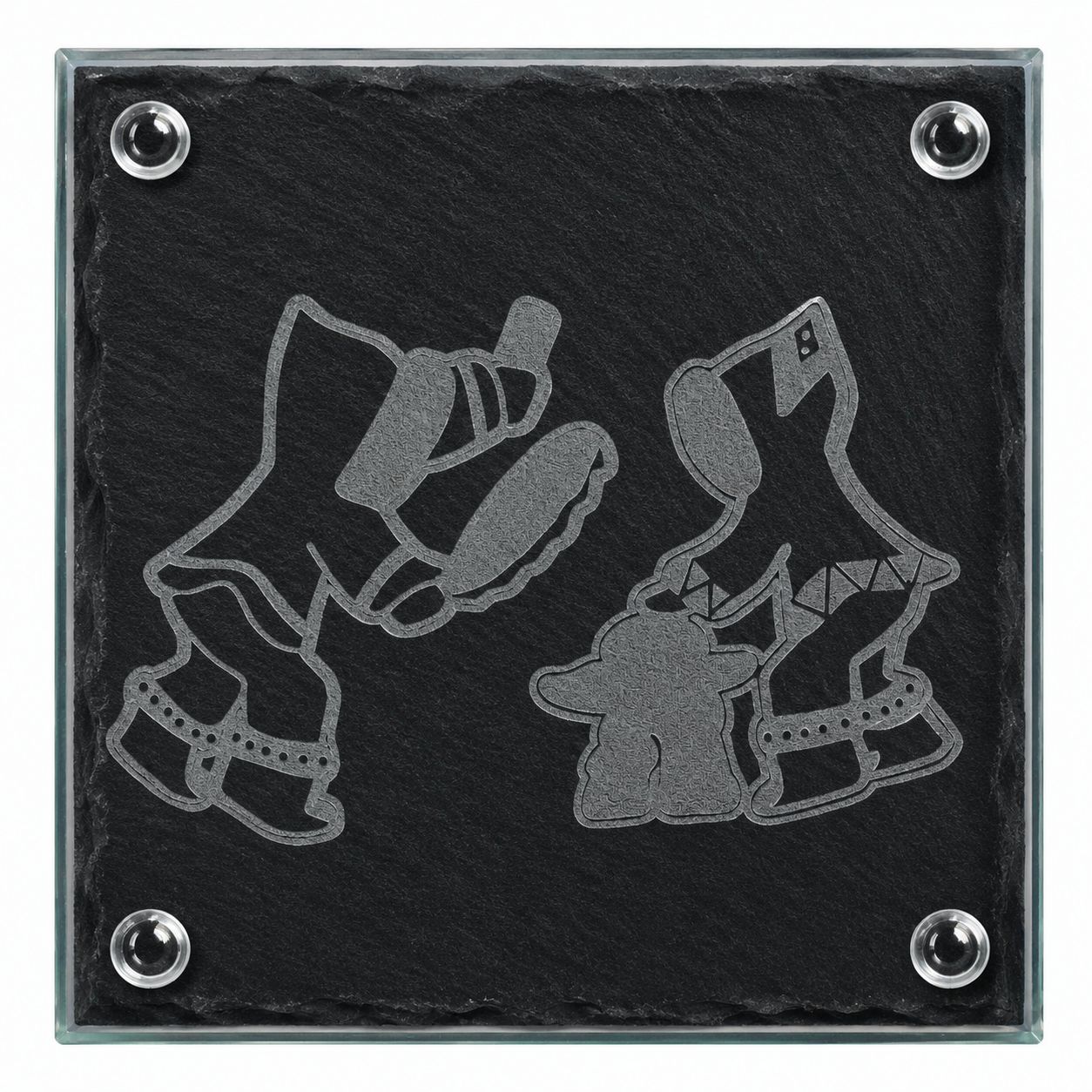 Glass Coasters Custom #1 (Set of 4)