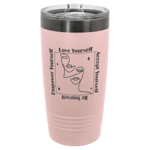 20 oz. Blush/Ghost Black ION-Plated Ringneck Tumbler with Slider Lid