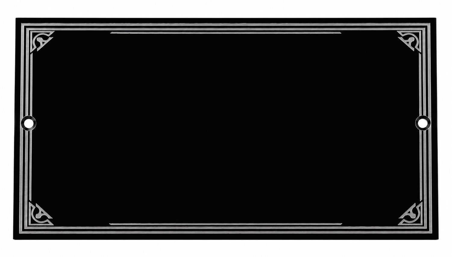 Custom 2.5"x5" Cross Plaque (Black Acrylic)