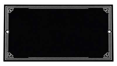 Custom 2.5"x5" Cross Plaque (Black Acrylic)