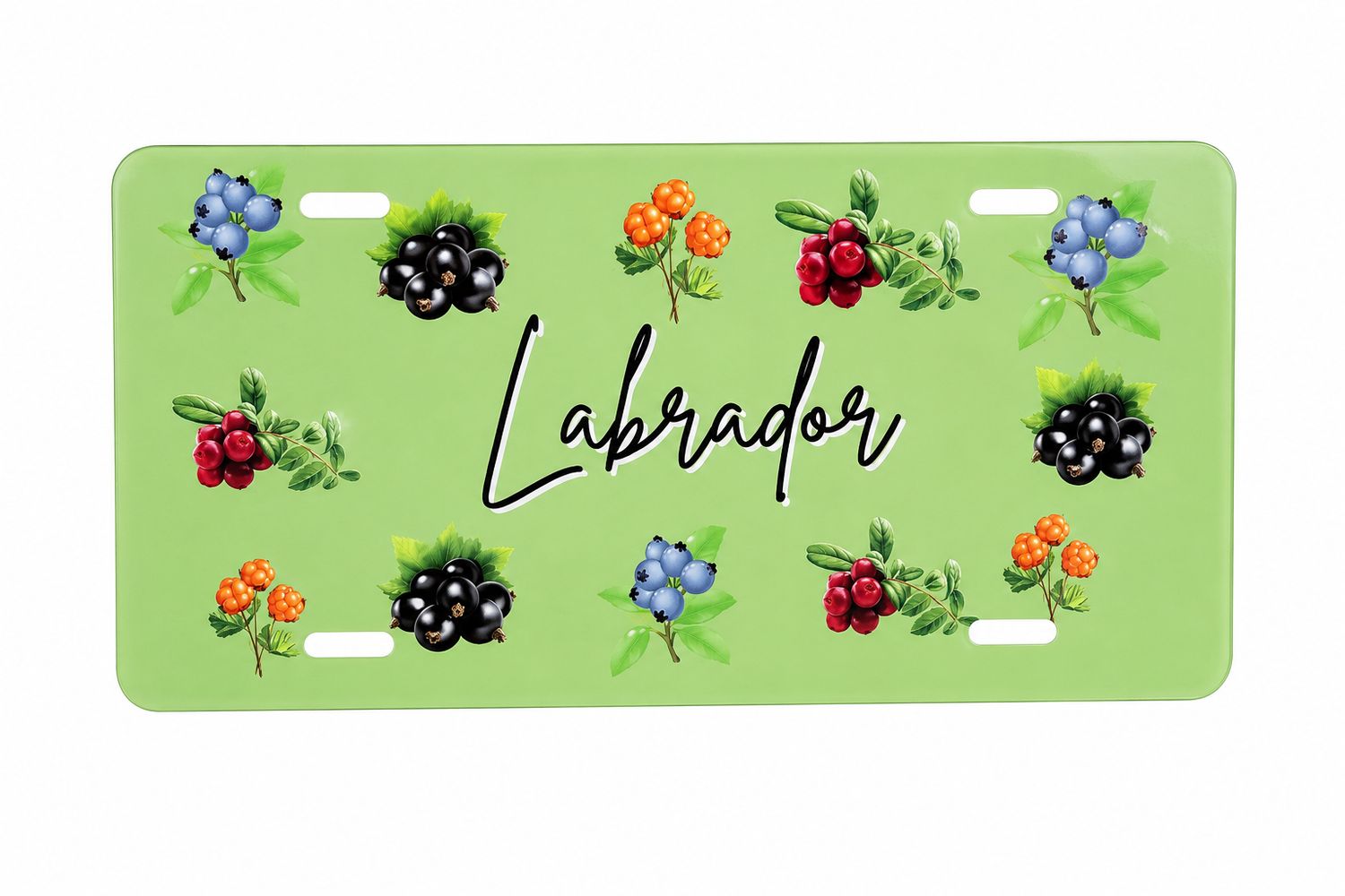 Labrador Berries License Plate