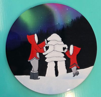 4" Round MDF Building Inushuk
