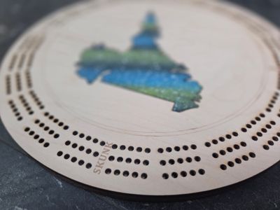 Labrador Map Northern Lights Crib Board w/custom pegs