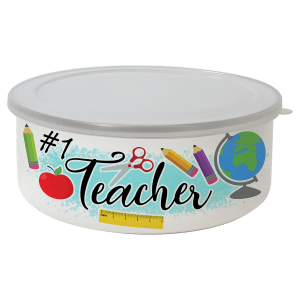 Sublimatable Enamel Bowl with Lid