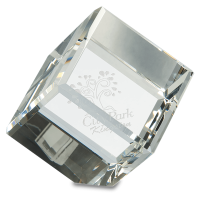 3" x 3" Crystal Cube