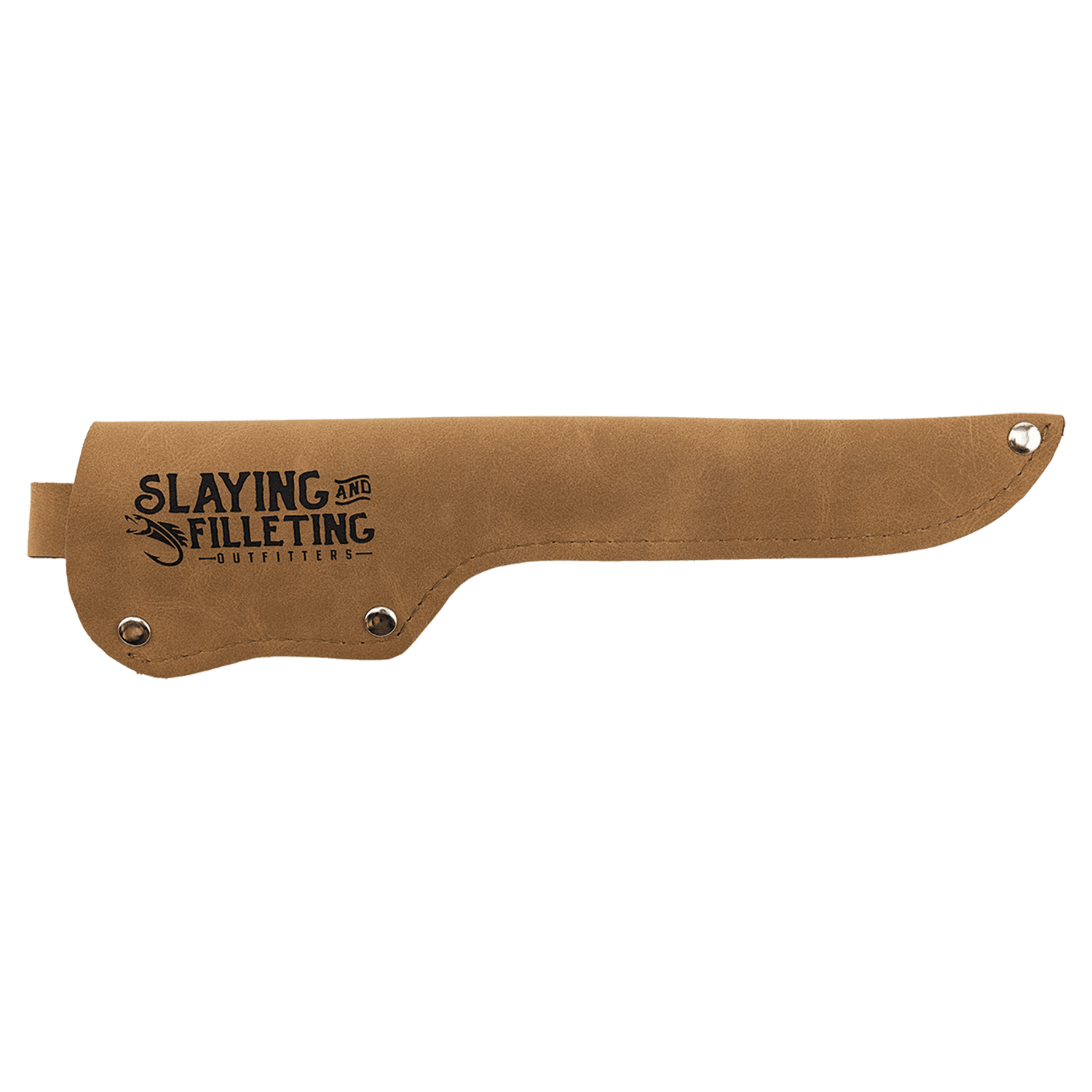 Bison River 7" Fillet Knife with Wood Handle and Leatherette Sheath