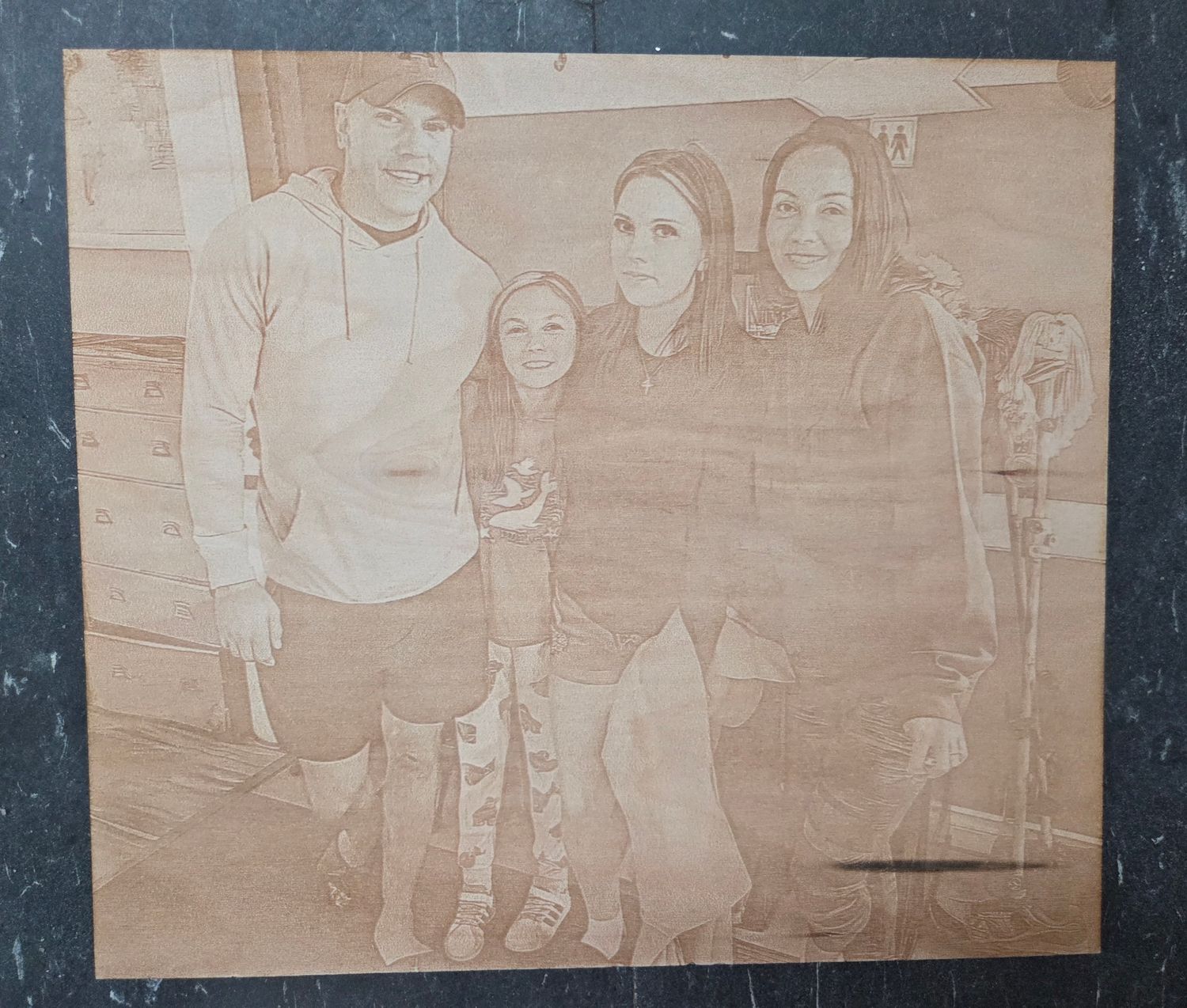 8"x10" Maple Custom Photo Plaque 