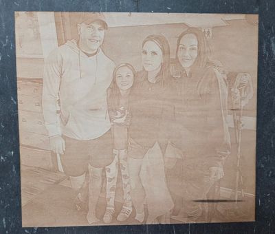 8"x10" Maple Custom Photo Plaque 