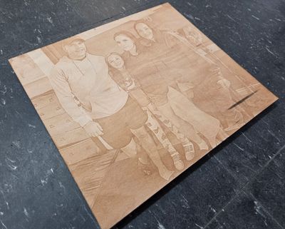 8"x10" Maple Custom Photo Plaque 