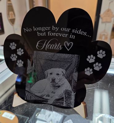 Paw Print Plaque