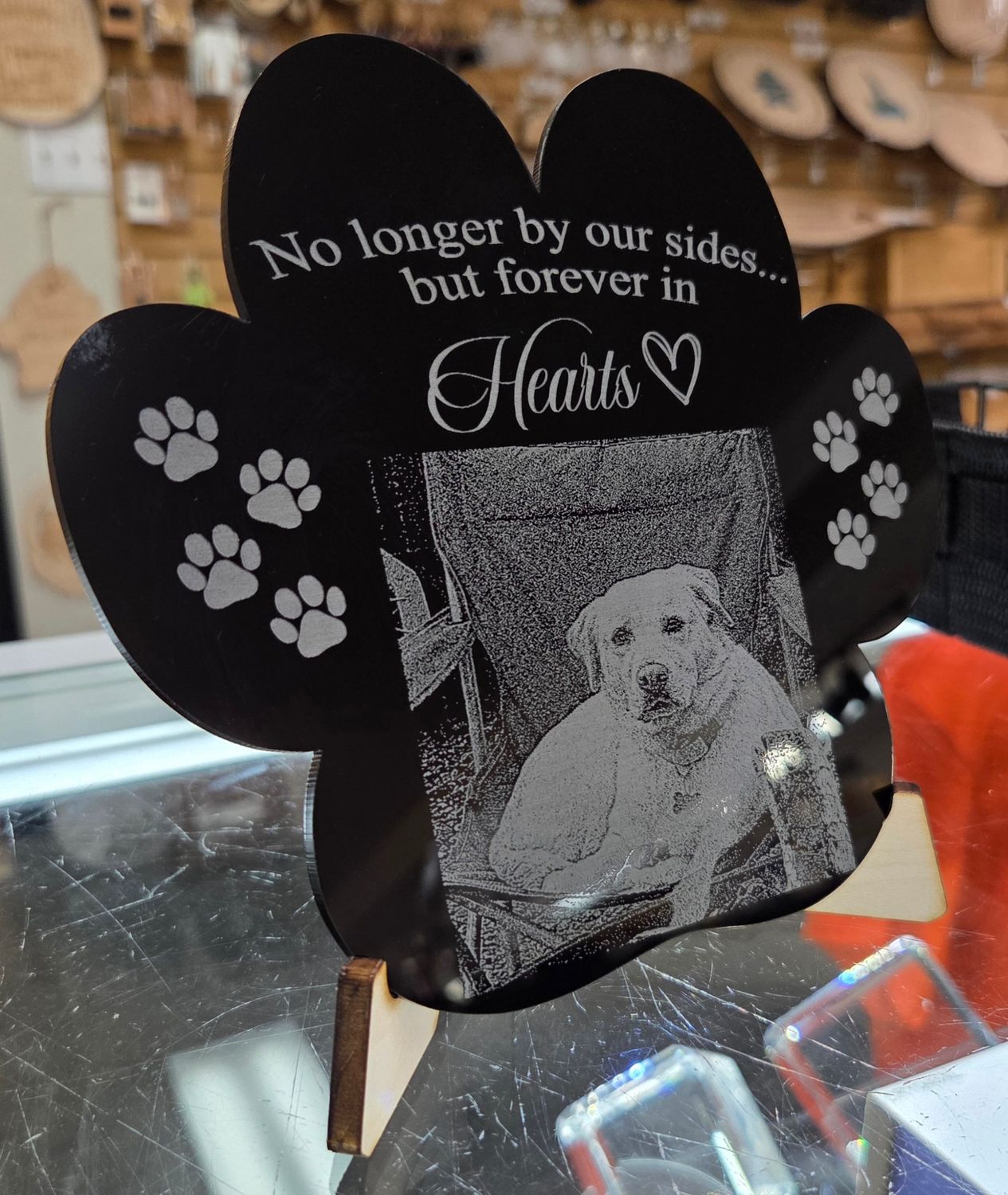 Paw Print Plaque
