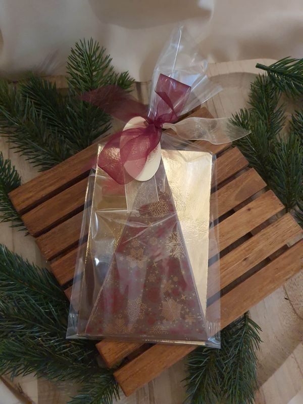 Tannenbaum-Schokolade Weihnachten – Vollmilch, Zartbitter oder bunt – Chocolaterie Die Ise Hamburg