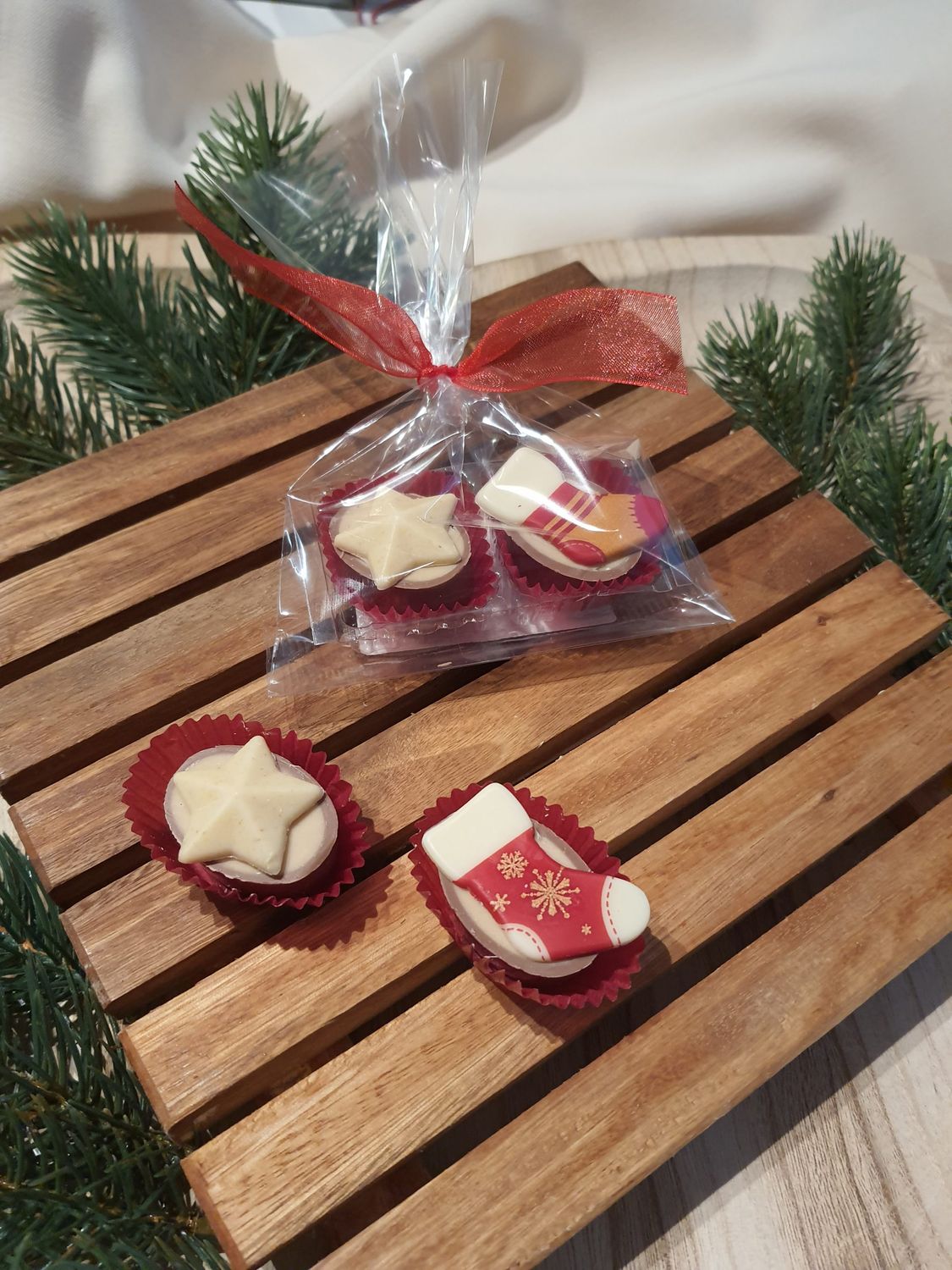 Pralinen Weihnachten – 2er-Set, Mandel oder Noir – Chocolaterie Die Ise Hamburg