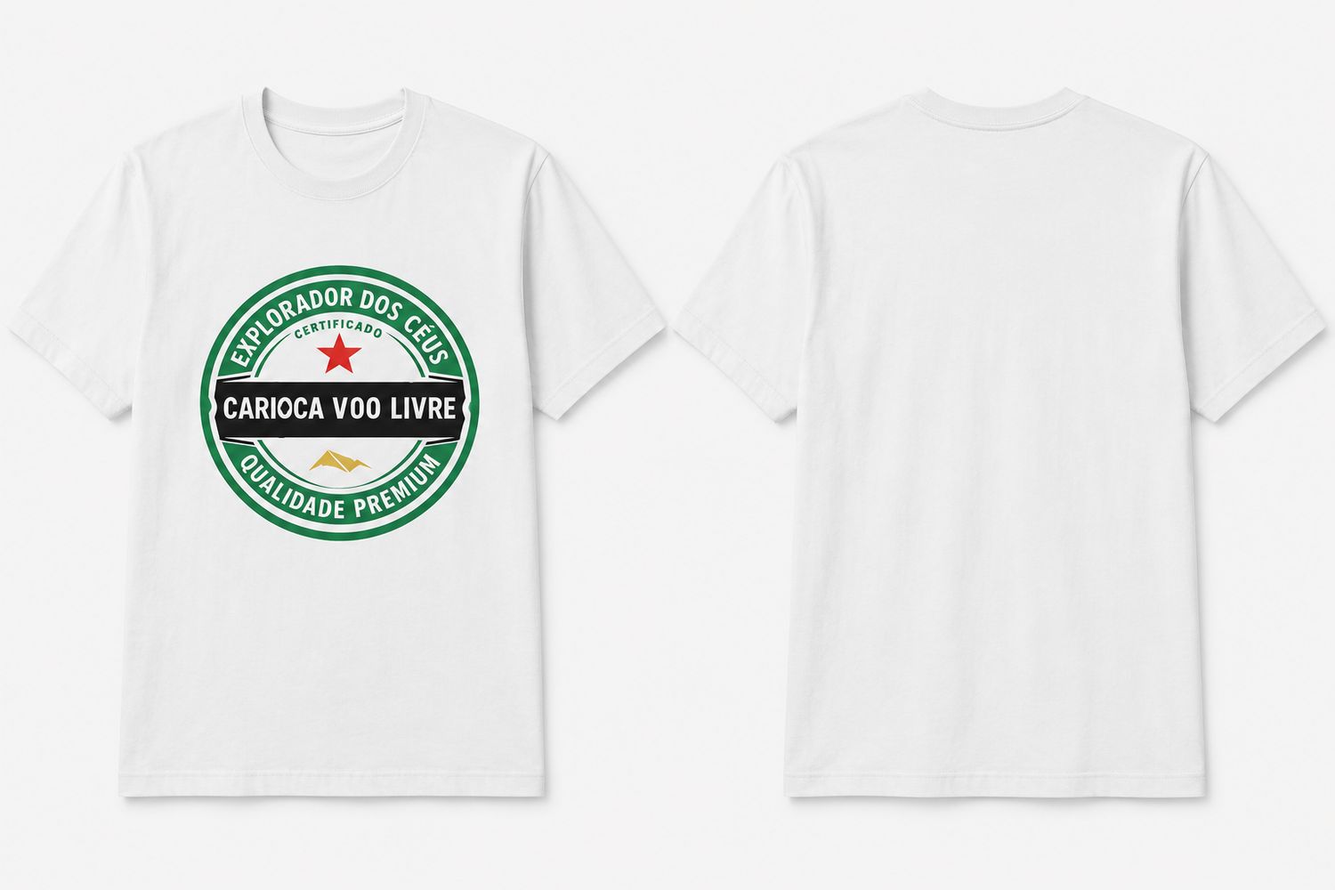 Camiseta Branca Heineken Voo Carioca