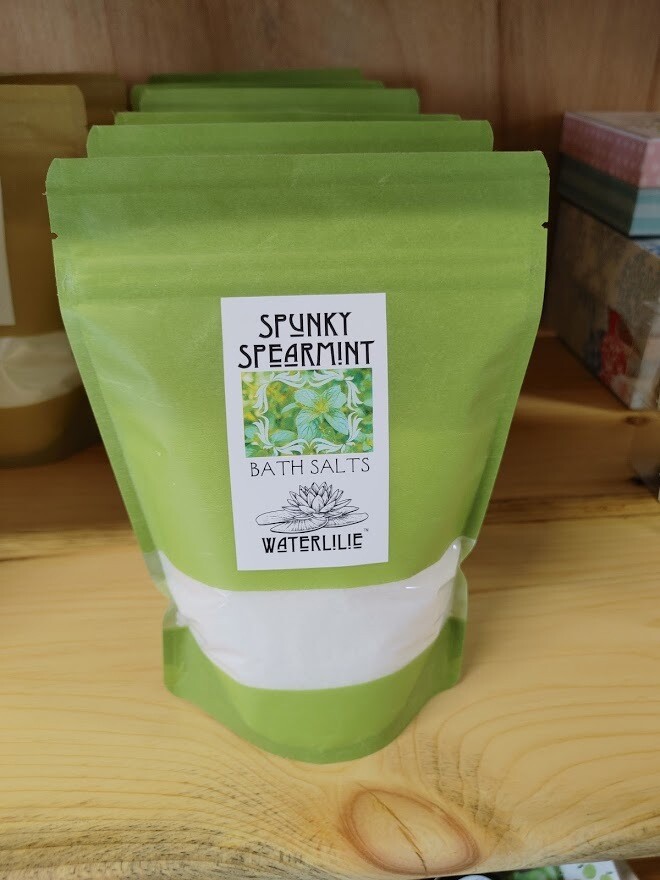 Spunky Spearmint Spa Salts Small