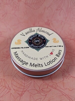 Massage Melts Lotion Bars Vanilla Almond