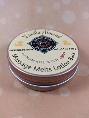 Massage Melts Lotion Bars Vanilla Almond