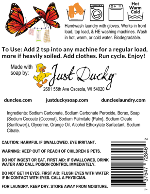 DUNCLEE™ Laundry Orange You Glad 60-80 Loads