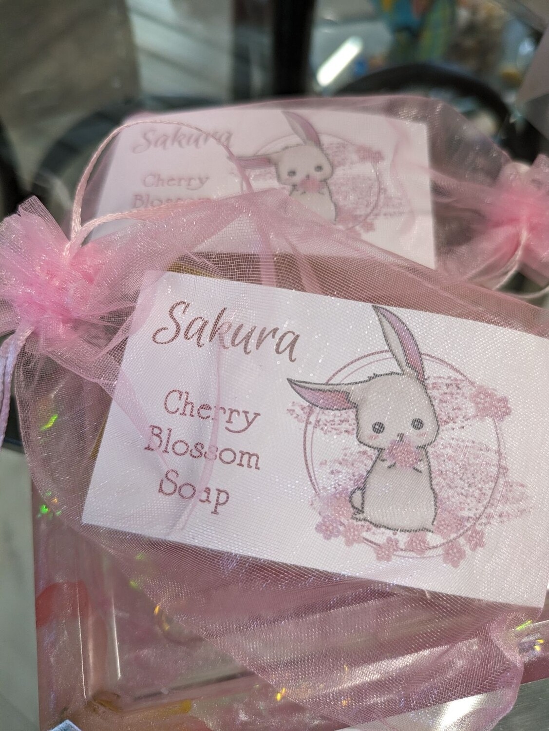 Sakura (cherry blossom) Bar Soap, Choose Packaging: Boxed