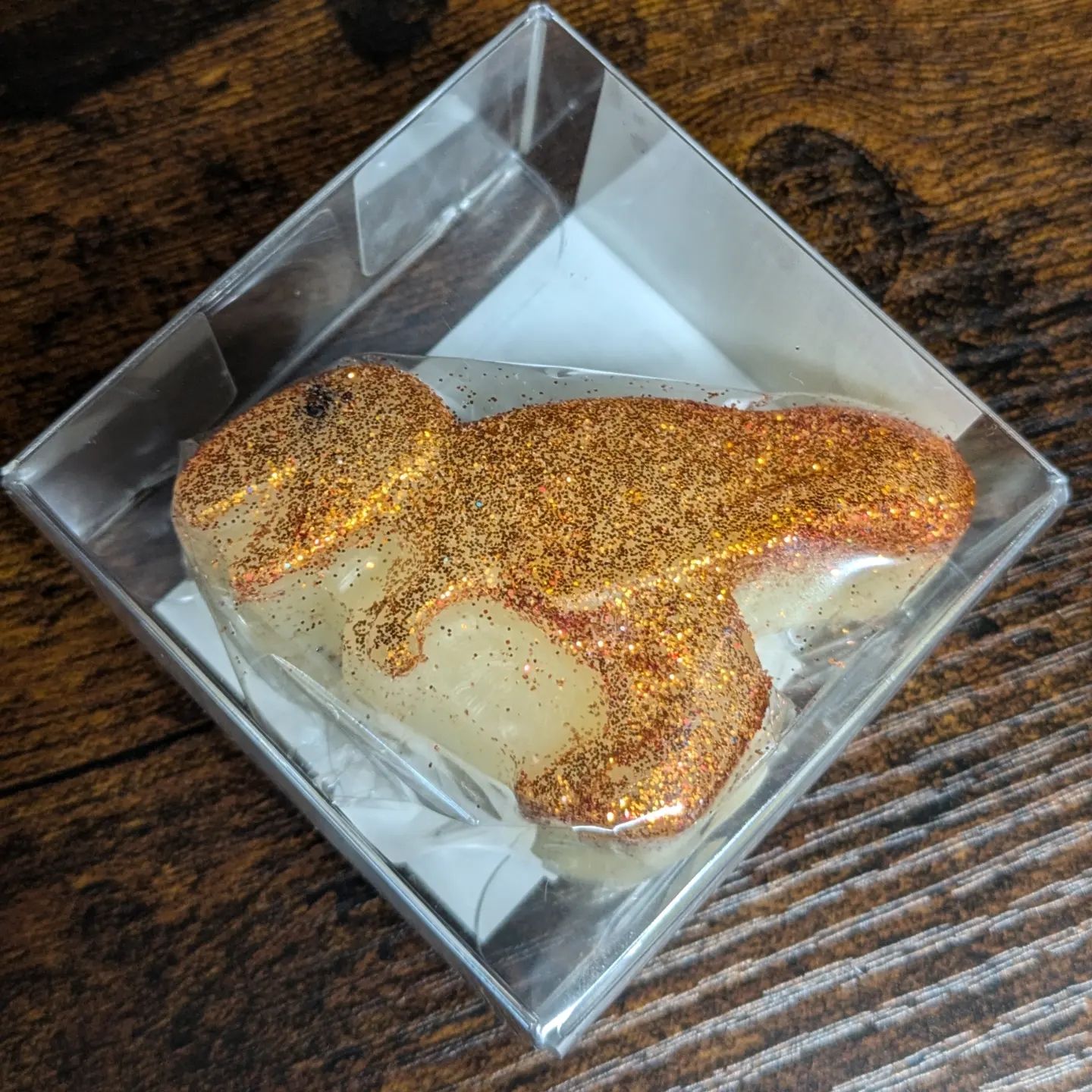 Hand Painted Dinosaur Intense Grapefruit Lime