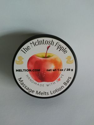 The McIntosh Apple Massage Melts Lotion Bars