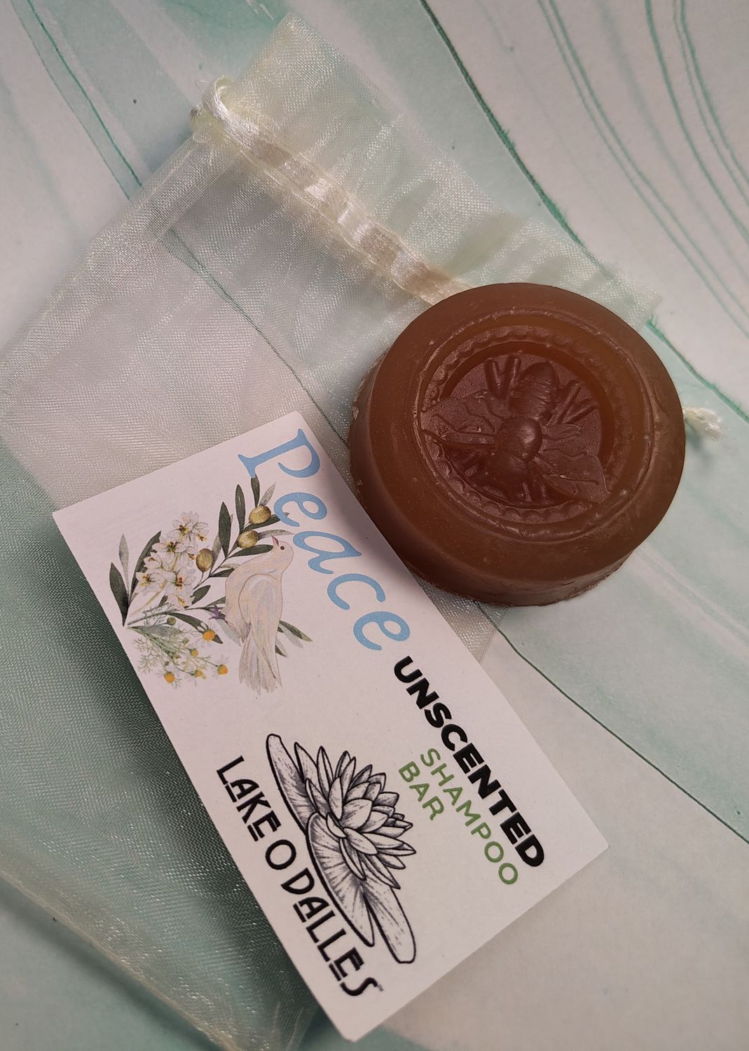 Peace UNSCENTED Shampoo Bar Small Bee