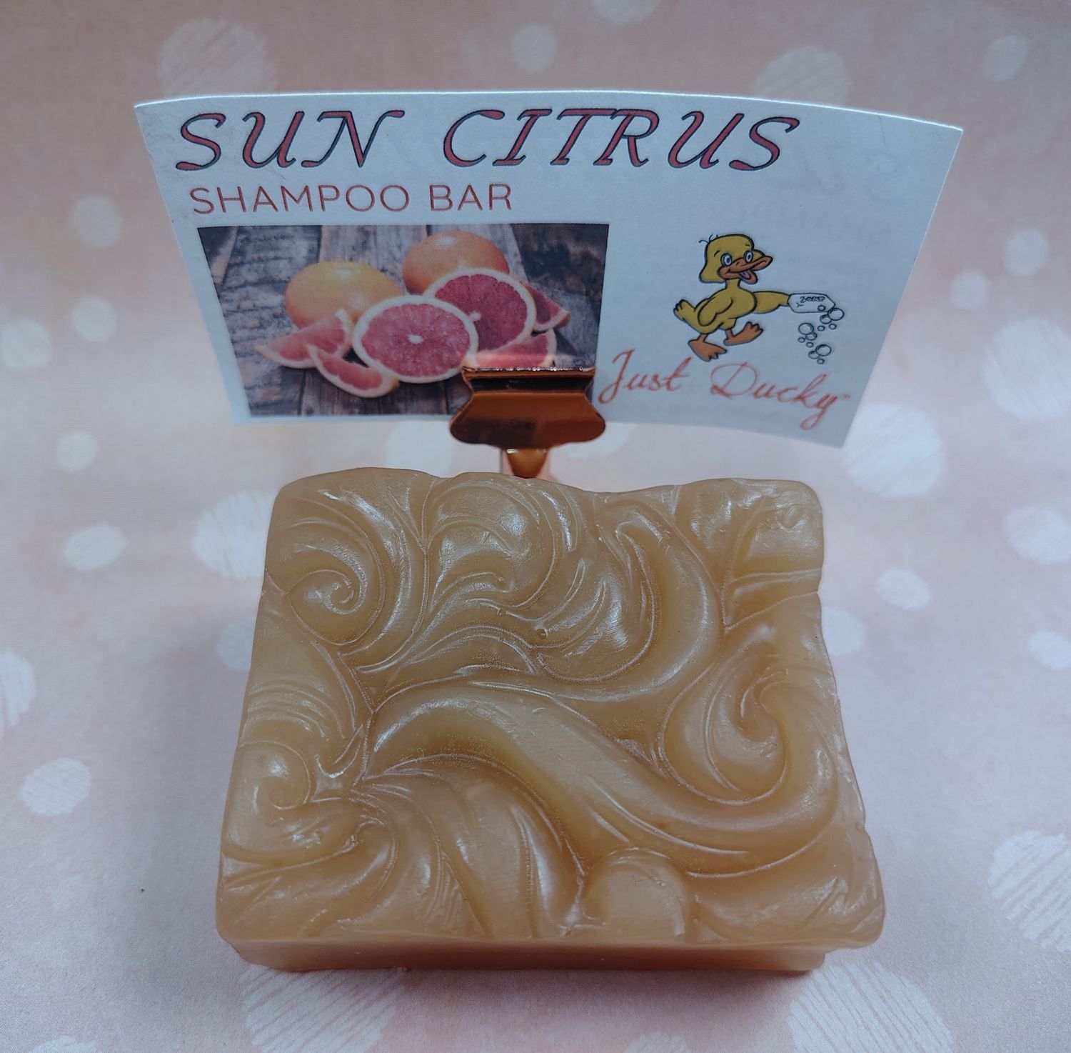 Citrus Sun Grapefruit &amp; Argan Oil Shampoo Bar Swirls