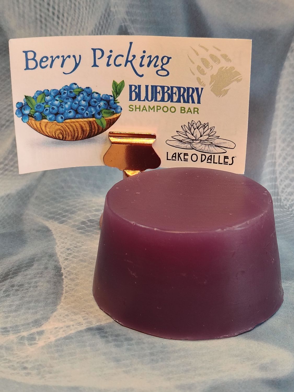 Berry Picking Blueberry Shampoo Bar Large Puck