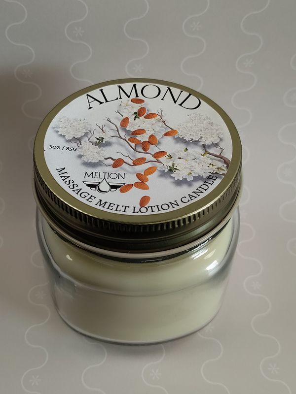 Almond Massage Melt Lotion Candle 3 oz