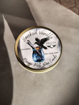 Smoked Vanilla Massage Melt Lotion Candle