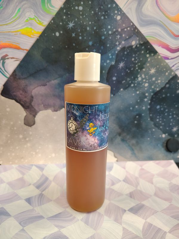 Midnight Lavender Liquid Soap 8oz Sm