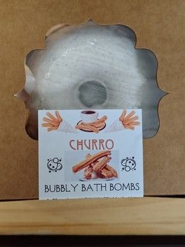 Churro BUBBLY BATH BOMB Donut