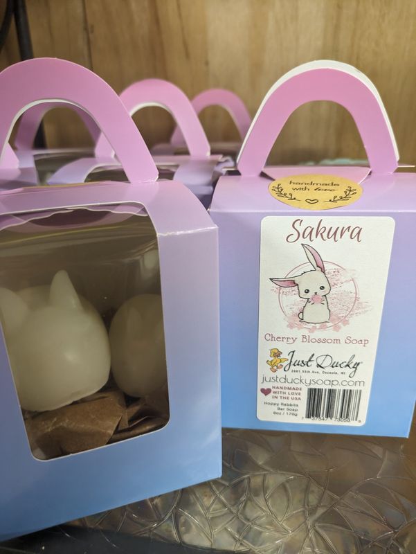 Sakura (cherry blossom) Hoppy Rabbits