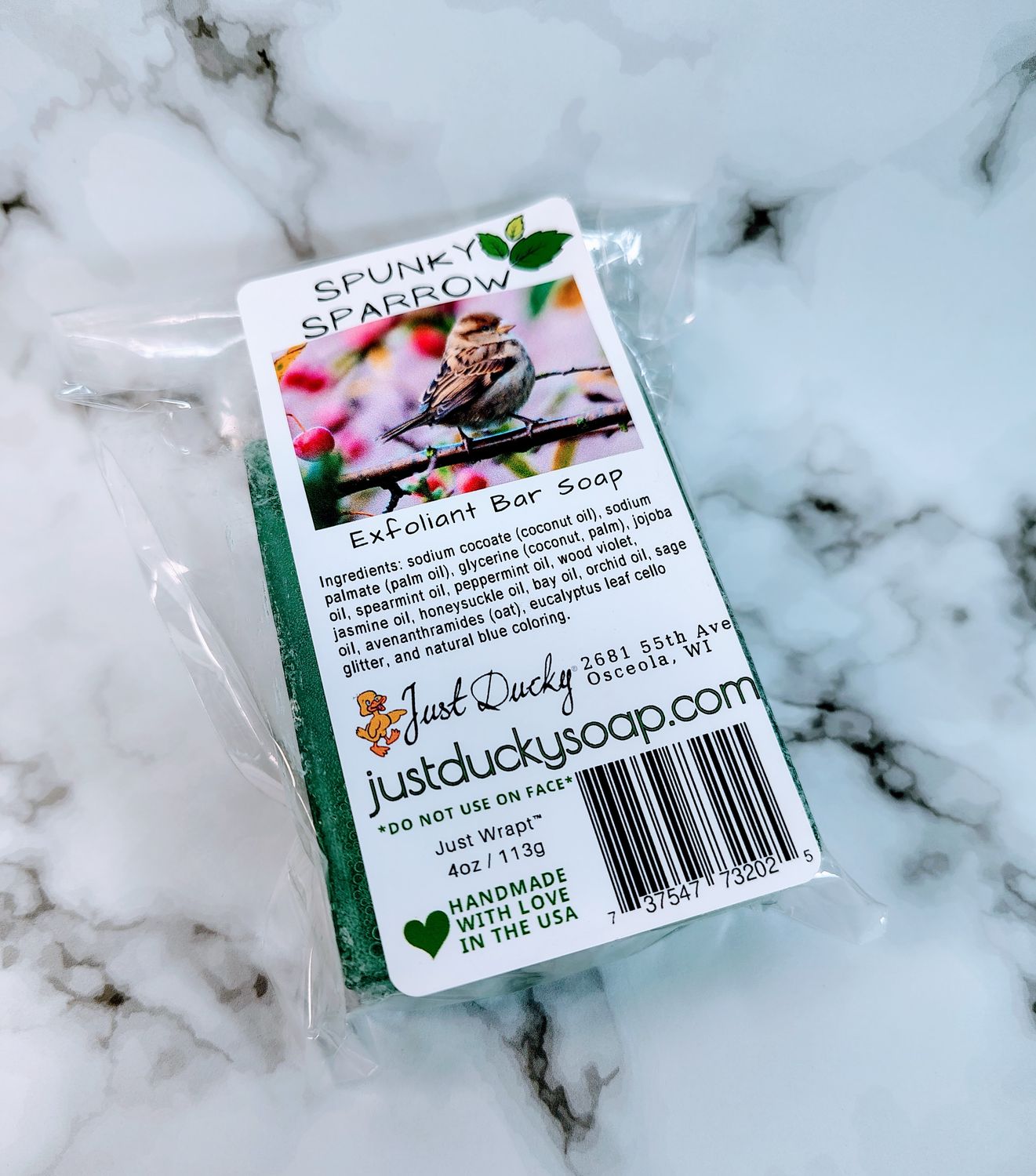 Spunky Sparrow Exfoliant Bar Soap