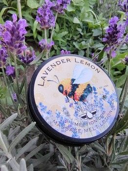 Lavender Lemon Massage Melt Lotion Bar Bee