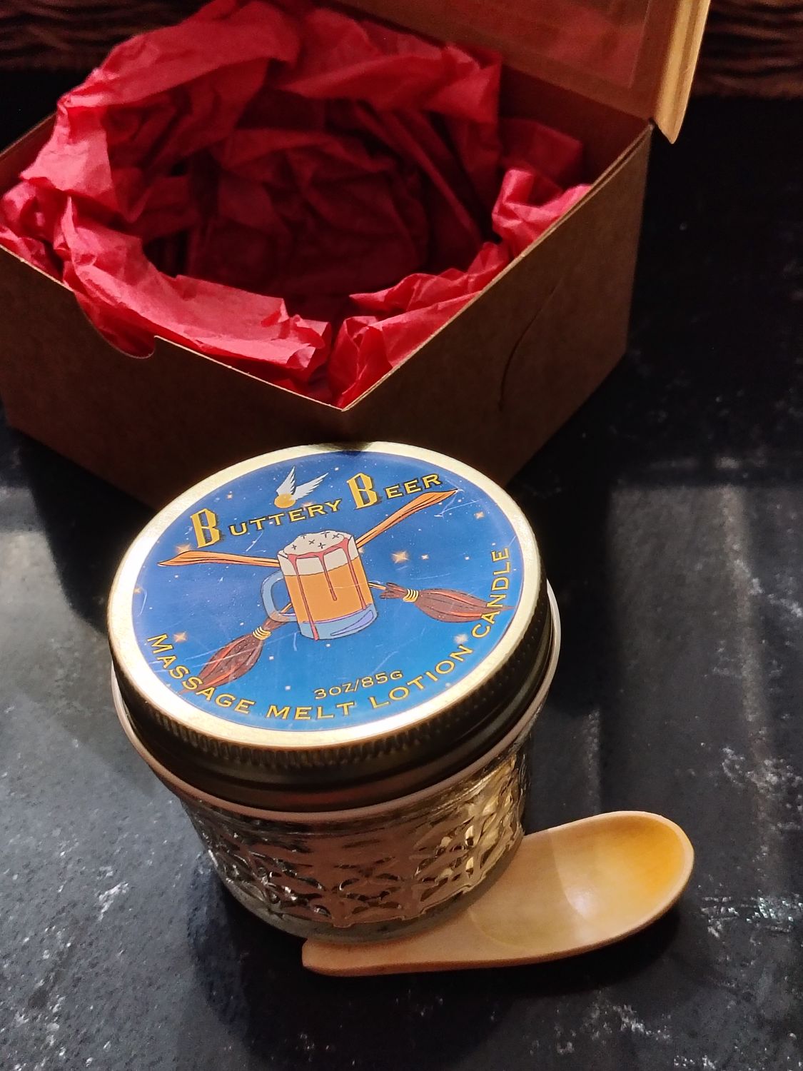 Buttery Beer Massage Melt Lotion Candle