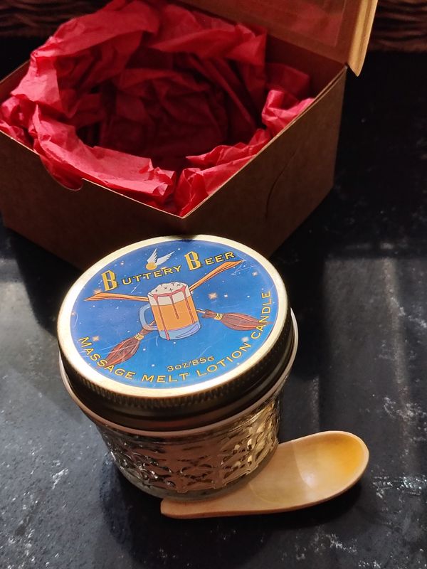 Buttery Beer Massage Melt Lotion Candle