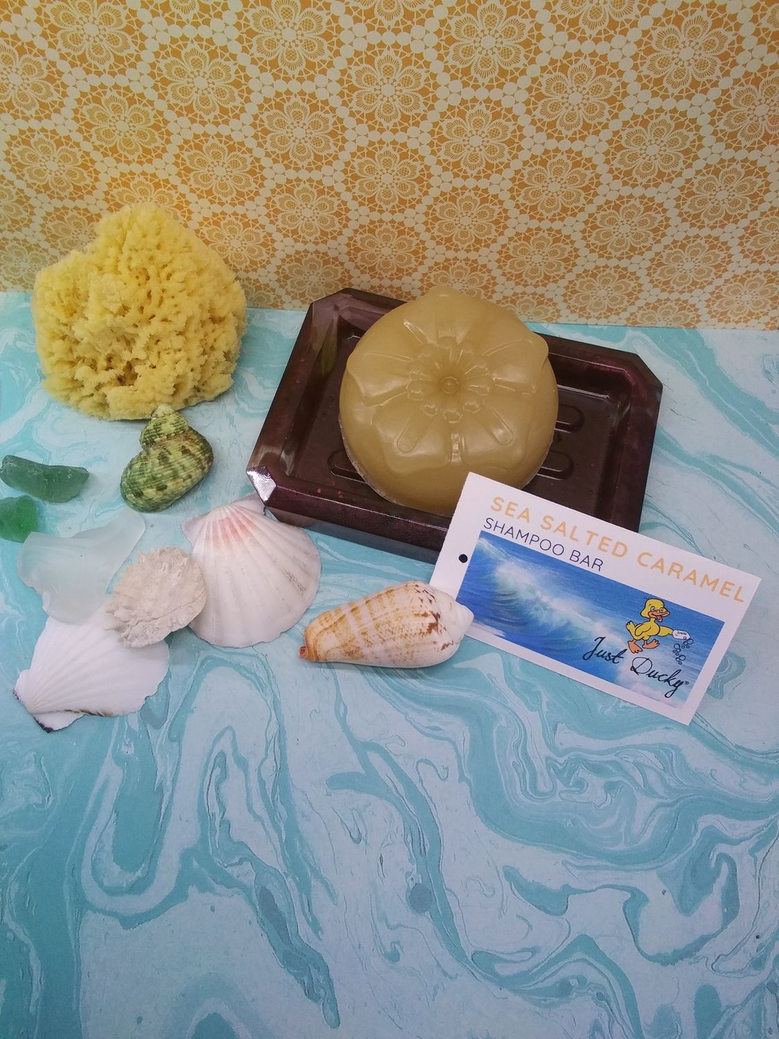 Sea Salted Caramel Shampoo Bar Flower