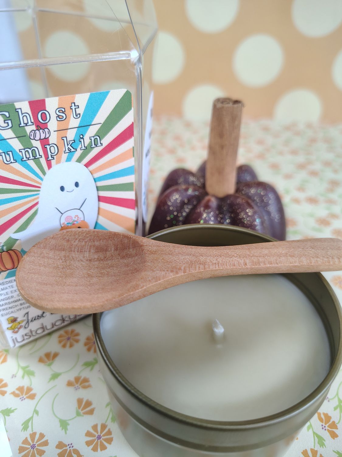 Ghost Pumpkin Soap + Pumpkin Spice Massage Candle