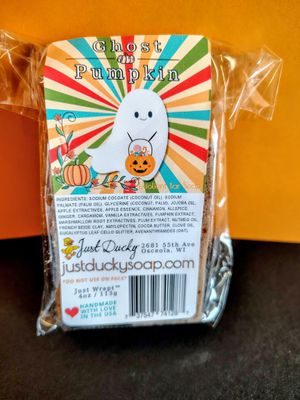 Ghost Pumpkin Swirls Bar Soap