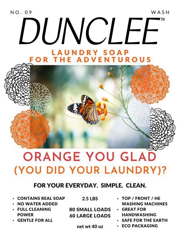 DUNCLEE® Laundry Orange You Glad 60-80 Loads