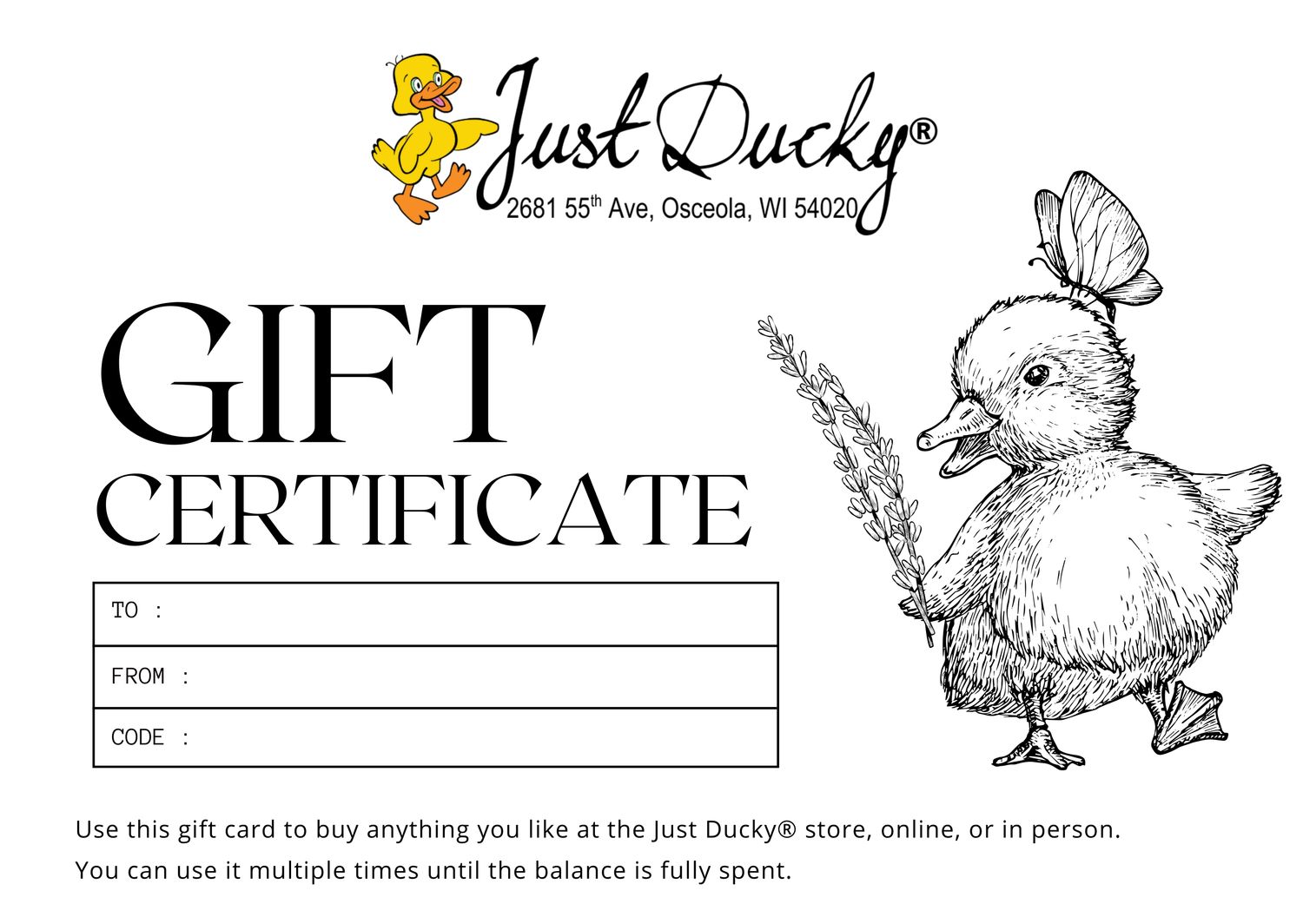 Gift Certificate