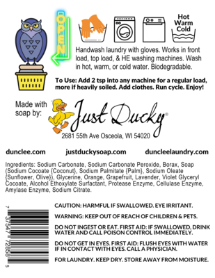 DUNCLEE® Laundry Wash Owl Night 60-80 Loads