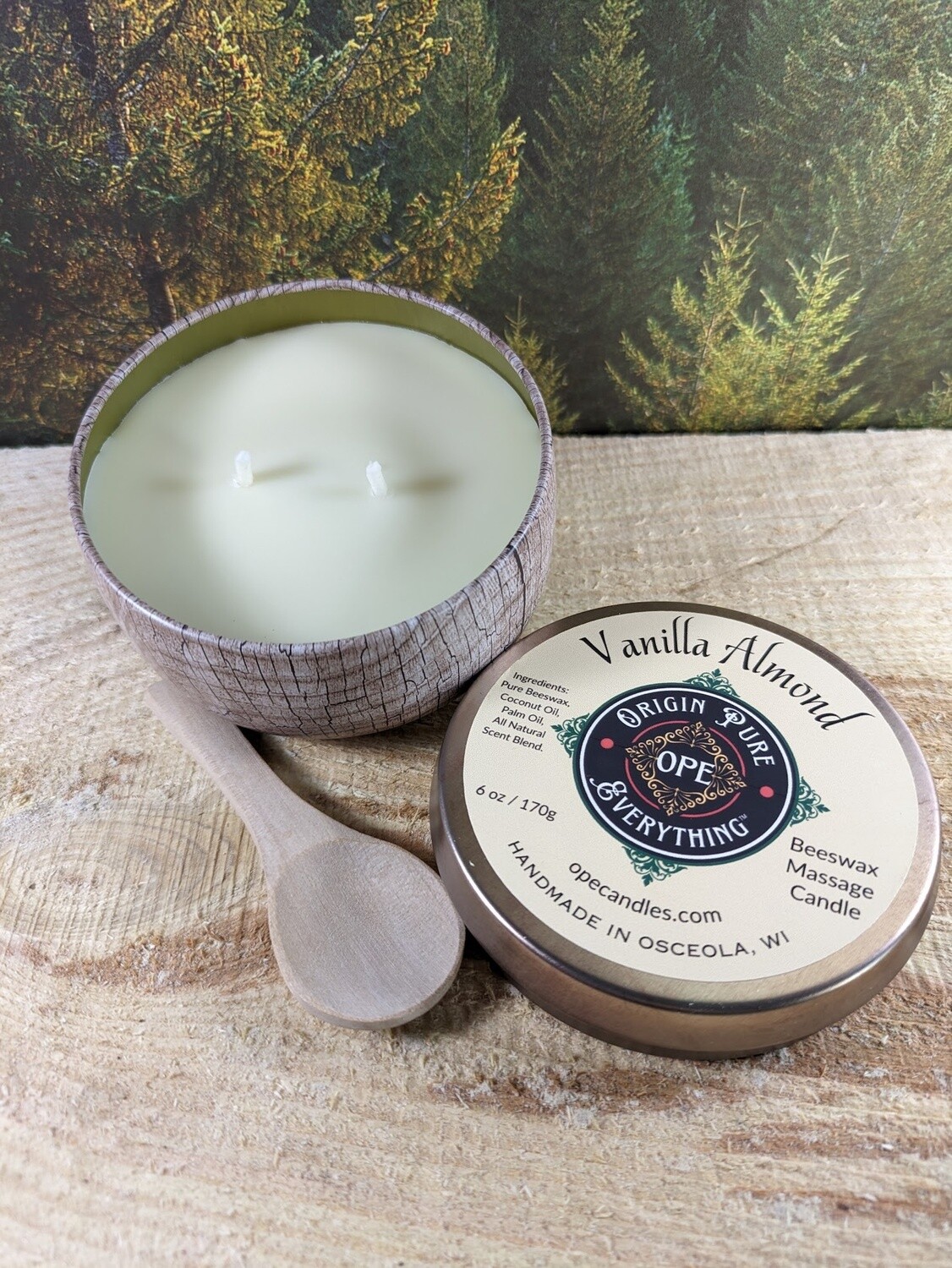Vanilla Amaretto Massage Melt Lotion Candle