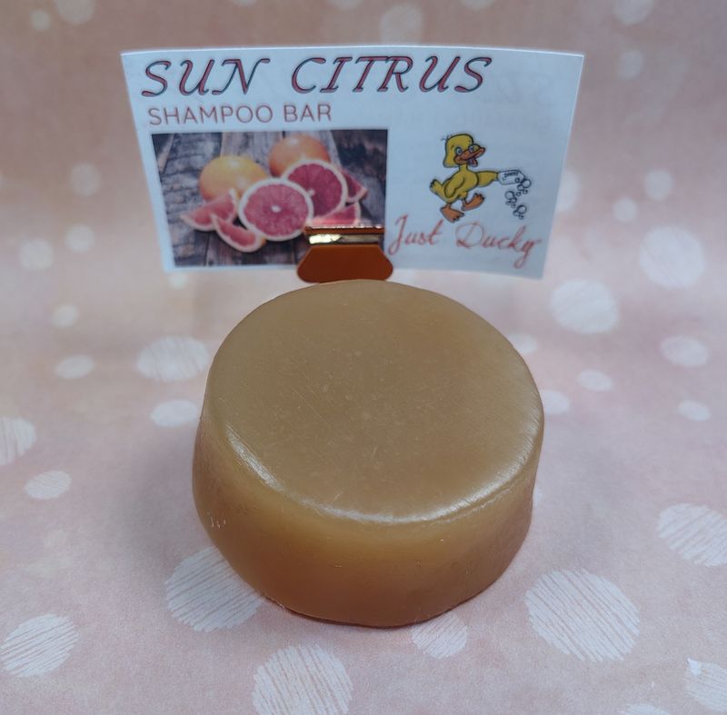 Sun Citrus Grapefruit &amp; Argan Oil Shampoo Bar Large Puck