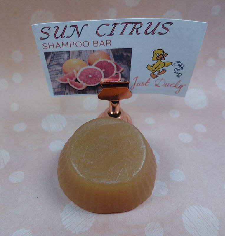 Sun Citrus Grapefruit &amp; Argan Oil Shampoo Bar Small Puck