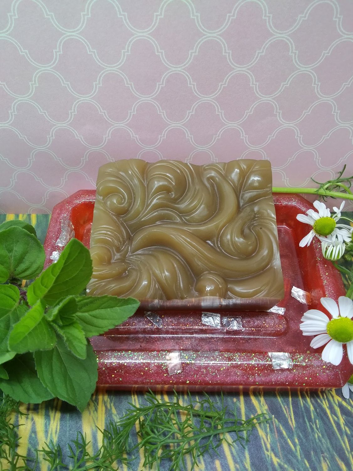 Herb Garden Swirls Shampoo Bar