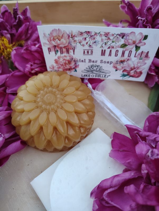 Peony &amp; Magnolia Facial Bar Soap Set 
