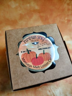 Pumpkin Spice Massage Melt Lotion Candle Lg